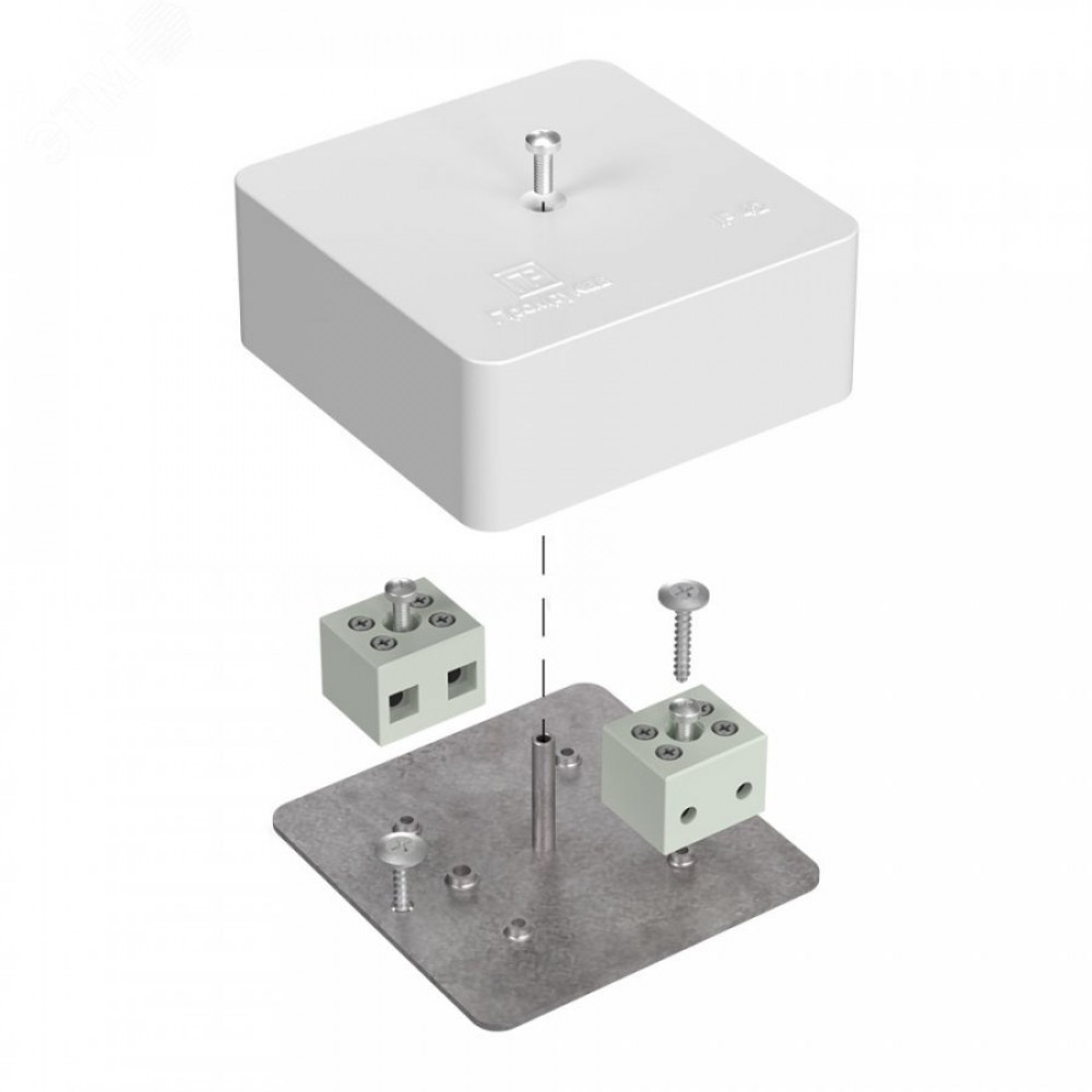 Изображение товара Коробка огнестойкая 75х75х30мм Е15-Е120 для кабель-канала