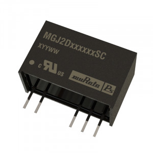 MGJ2D121505SC, Преобразователи постоянного тока в постоянный с изоляцией 2W 12Vin 15/-5Vout 80/40mA SIP