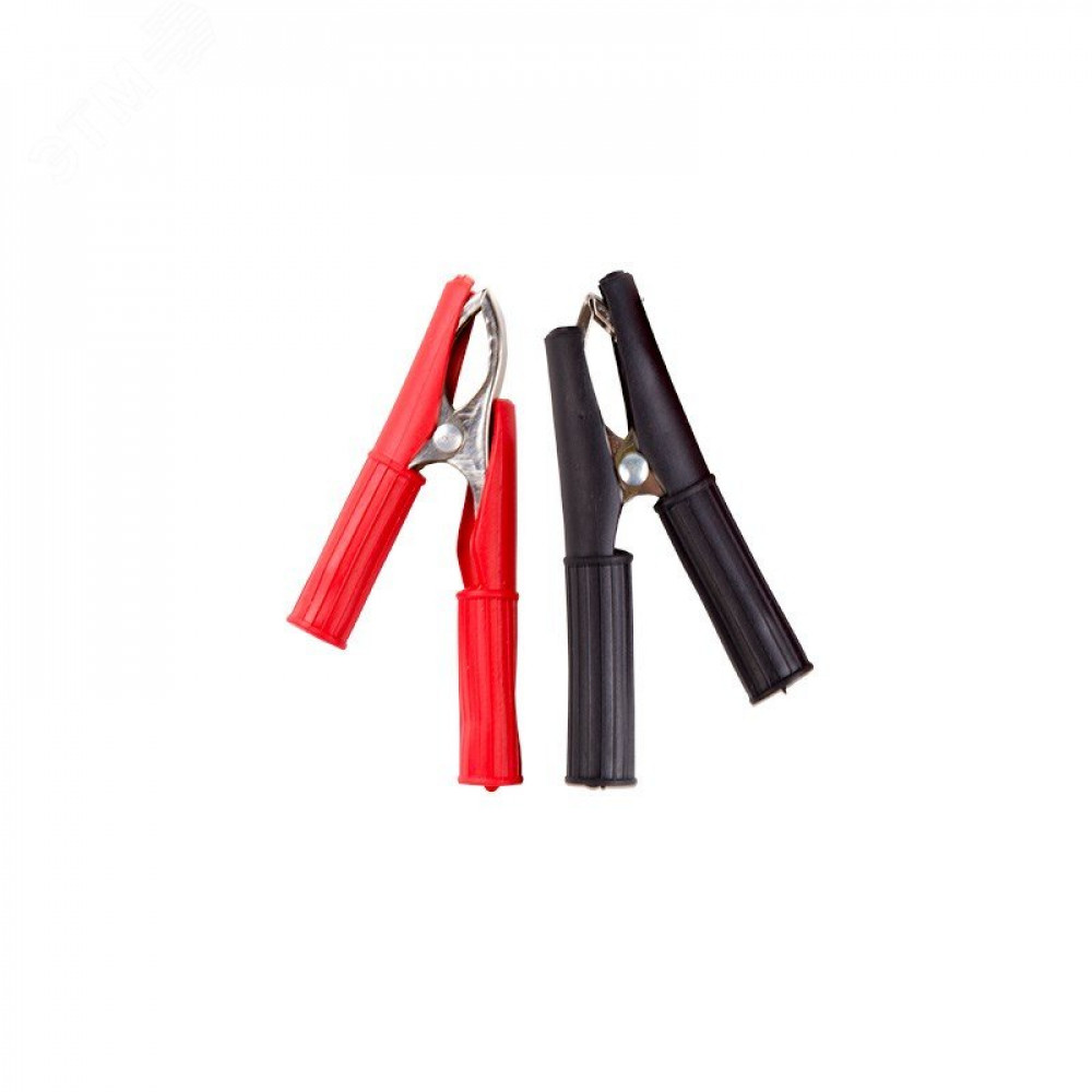 Изображение товара Зажим крокодил 30А изолированный 75мм комплект 2шт