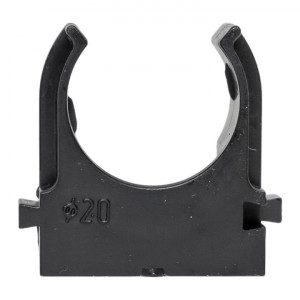 Крепеж-клипса для монтажного пистолета d20 мм (100 шт) черная Plast derjp-z-20-black