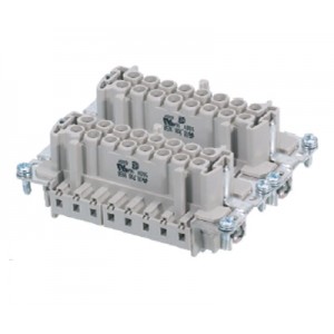 Розеточная контактная вставка 70.700.3253.0, Розеточная контактная вставка, обжимная фиксация, 32 полюса + PE, типоразмер 32B, 500V, 16A, (обжимные контакты поставляются отдельно)