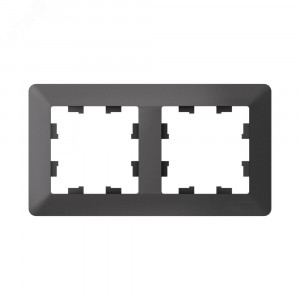 ATLASDESIGN AIR 2-постовая РАМКА, БАЗАЛЬТ/дымчатый черный ATN221402