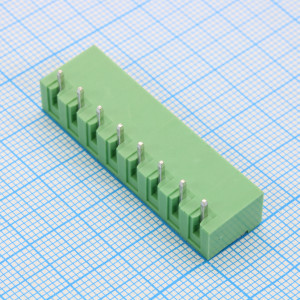 2EGTRC-5.0-08P-14-100, Разъемный клеммный блок на плату, 8 контактов. Серия 2EGTRC-5.0