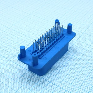 CKK7353LNS-1.5-11B, Соединитель на плату вертикальный 35 pin, вилка, 1.5 шаг синий