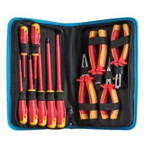 TK-110INS, Отвертки, гаечные ключи и гайковерты со сменными головками 11 PIECE INSULATED SCREWDIVER KIT