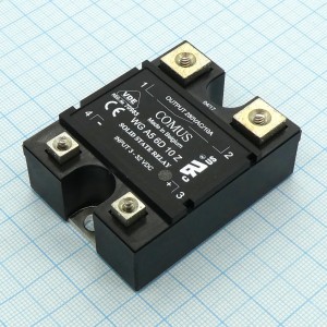 WGA5-6D10Z, Реле твердотельное для коммутации переменного тока 280В 10А, вход 3-32В DC 10мА, изоляция 4кВ, схема перехода через ноль, нормально открытое, встроенная снабберная цепь, -20...+80°C