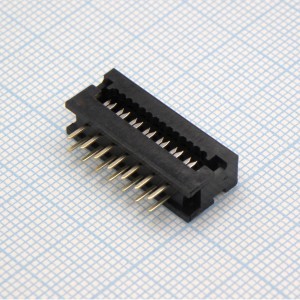 L-KLS1-205-14-B, Вилка на плату 2.54мм на шлейф