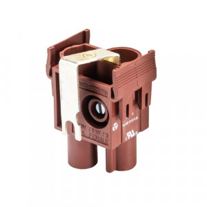 Розеточная контактная вставка FLE BUS 1P 25 1K AG, Розеточная контактная вставка, винтовая фиксация, 1 полюс + PE, типоразмер FLEX, 1000V, 82A, сечение обслуживаемых проводников 10-25 мм кв, тип покрытия контактов: серебро