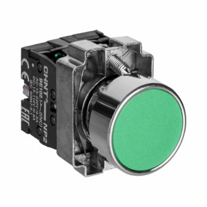 Кнопка управления NP2-BA31 без подсветки зеленая 1НО IP40 (R)(CHINT) (кр.10	шт) [573956]