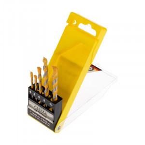 Набор сверл по бетону 4-5-6-8-10 мм пластиковый кейс Kranz KR-91-0411