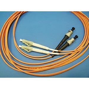 FPK-LC-ST-MM62.5-DP-3, LC-ST патч-корд многомодовый 62.5/125 3м (Duplex)