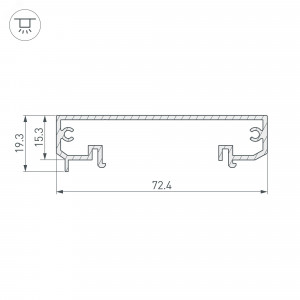Трек LGD-2TR-TRACK-2000-BK (C) 022772, 2м черный глянцевый трек (шина) для однофазных трековых светильников, 2 провода. Коннектор питания и заглушка приобретаются отдельно. При использовании с треками и аксессуарами другой серии возможно отличие по цвету.