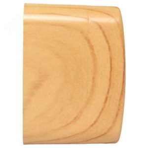 Розетка 2-местная ОП Минск 16А с заземлением светлое дерево EGR16-128-30