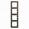 GLOSSA 4-постовая РАМКА, вертикальная, ШОКОЛАД GSL000808