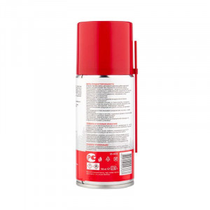 Аэрозоль Смазка для контактов 210мл, Создает на поверхности защитную пленку, устойчивую к агрессивному воздействию окружающей среды, солей и слабых щелочей. Сохраняет неизменными свойства в широком диапазоне температур от -30 до +130 °С.