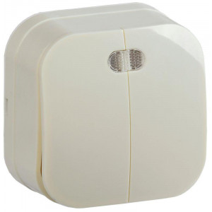 Выключатель 2-кл. ОП GLORY 10А ВС20-2-1-ХК с индикацией крем. EVH21-K33-10