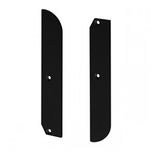 Заглушка PLINTUS-H80 BLACK 046158, Пара заглушек для профиля PLINTUS-H80 черного цвета. Материал - металл.  В комплекте 2 шт., цена за 1 комплект.