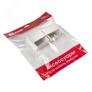 Заглушка (60х40) (4 шт) белая EKF-Plast