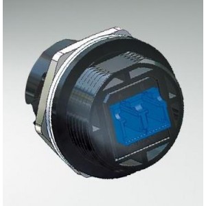 17-300240, Волоконно-оптические соединители MM IP67 Dplx LC Rcpt Plstic w/Cap