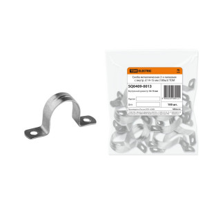 Скоба металлическая 2-х лапковая с внутр. d 14-15 мм (100шт) SQ0409-0013