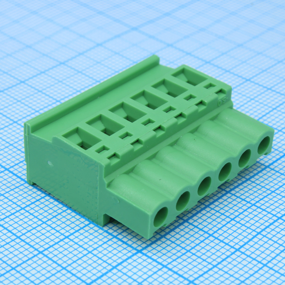 Изображение товара Клеммный блок 2EDGKB-5.0-6 контактов серия 2EDGK простой монтаж