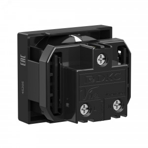 Розетка 1-м 2мод. Viva 16А IP20 2P+E с заземл. защ. шторки черн. 45205