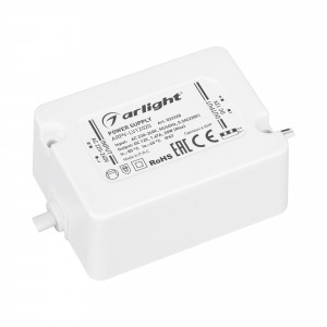 Блок питания ARPV-LV12020 (12V, 1.67A, 20W) 033328, Источник напряжения с гальванической развязкой для светодиодных изделий. Входное напряжение 200-240 VAC. Выходные параметры: 12 В, 1.67 А, 20 Вт. Встроенный PFC >0.5. Герметичный пластиковый корпус IP 67. Рабочая температура -10…+40C?. Габаритные размеры