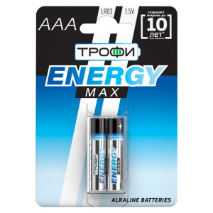 Батарейки LR03-2BL ENERGY MAX Alkaline (60/480/19200) Б0018946
