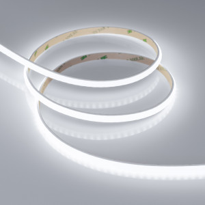 Лента герметичная RTW-PW-A160-8mm 24V White6000 (10 W/m, IP66, 2835, 5m) 041112, Светодиодная лента RTW-PW-A160, герметичная IP66 (PW - матовая силиконовая трубка). Светодиоды 2835, 160 шт/м (800 шт на 5м), белая плата, скотч 3M. Цвет БЕЛЫЙ 6000K, цветопередача CRI>90 , угол 120°. Питание 24В, мощность 10 Вт/м (50 Вт на 5 м). Размеры