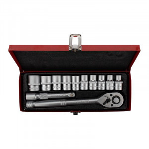 Набор торцевых головок 1/2, головки 10-24 мм, с трещоточным ключом, 12 предметов 12-8301