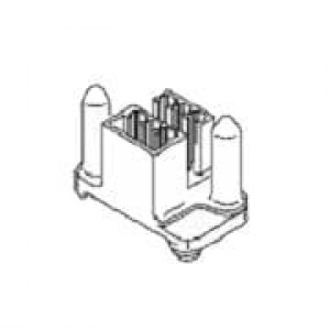 343887-1, Сверхмощные разъемы питания PCB HEADER HOUSING