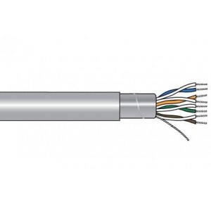 6083C SL005, Многожильные кабели 24AWG 3PR FOIL SHLD 100 FT SPOOL SLATE