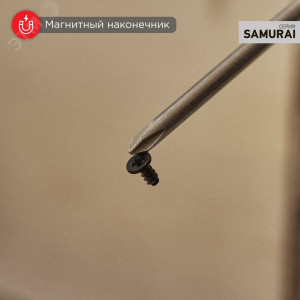 Отвертка крестовая PH1х100мм, трехкомпонентная рукоятка, сталь S2 12-4727-1