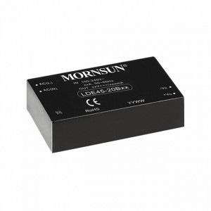 LDE45-20B12, Преобразователь AC/DC 45 Вт, выход 12 В/3,8 А, вход 85-264 VAC, DIP корпус на плату