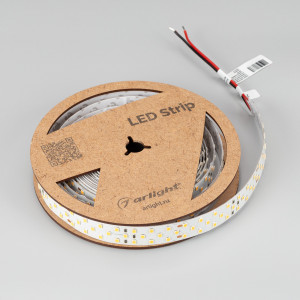 Лента RT-A252-19mm 24V Warm3000 CRI98 (27 W/m, IP20, 2835, 5m) 025156(2), Гибкая лента LUX, светодиоды smd 2835, 252 шт/м (1260шт на 5м), белая плата 19 мм, скотч 3М. Цвет ТЕПЛЫЙ 2900-3100K. Питание 24V, мощность 27 Вт/м (135 Вт на 5м), угол 120°, цветопередача CRI 95..98. Размеры 5000х19x1.5мм. Мин.отрезок 83.33мм, 21 светодио