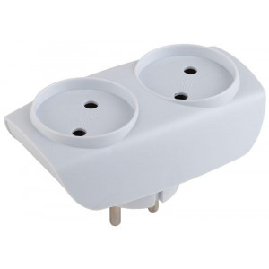 Разветвитель 2-м без заземл. 16А IP20 SP-2-W бел. C0045520