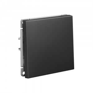 ARTGALLERY 1-клавишный выключатель кнопочный, 10А, механизм, базальт GAL001415