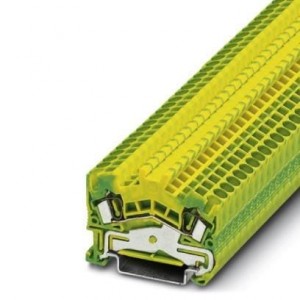 3036411, Клеммные колодки для DIN-рейки STS 2.5-PE ANGLED GRND TERM BK