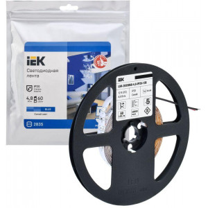 Лента LED 5м LSR-2835B60-4,8-IP20-12В LSR1-7-060-20-3-05