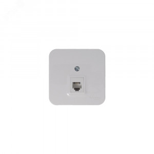 Розетка телефонная 1-м ОП Blanca RJ11 с изолир. пластиной бел. SE BLNIA011001