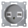 Розетка компьютерная 2-м СП Florence RJ45 кат.5E механизм сер. (1E20901302) 2172841