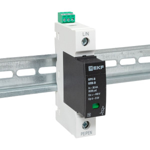 Ограничитель импульсных напряжений ОПВ-B/1P In 30кА 440В с сигн. PROxima opv-b1