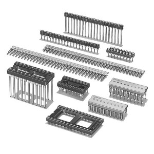 XR2A-2401-N, Установочные панели для ИС и компонентов Socket DIP Term 24P 15.24mm .75AuPlate