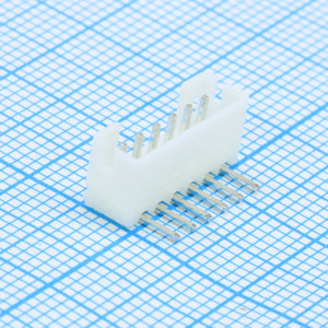 DS1066-6MRW6, Разъем штыревой однорядный угловой на плату 6 контактов, шаг 2мм