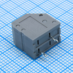 DG250-3.5-02P-11-01A(H), Нажимной безвинтовой клеммный блок 2 контакта. Зажим типа торцевой контакт. Серия DG250-3.5