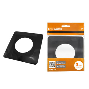 Одноместная защитная рамка для выключателей или розеток для защиты обоев 130х130 мм, антрацит SQ1822-0005