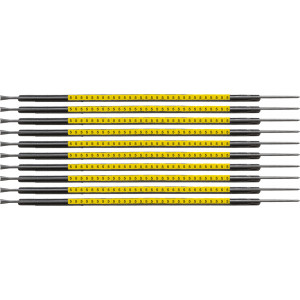 brd333055, SCNG-05-5 клипсы жёлтые, 300шт/упак, для провода 1,4-1,8мм диаметра, легенда 5