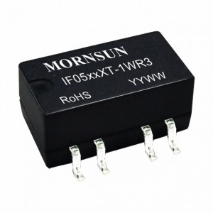 IF0512XT-1WR3, Преобразователь DC/DC 1 Вт, вход 5 VDC, выход 12 VDC, 0,083 A, SMD на плату