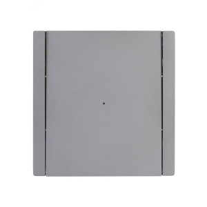 FORTE&PIANO Выключатель 1-клавишный с индикацией 10А FP502 сталь IEK FP-V10-1-10-1-K46