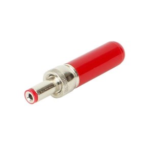 768K, Соединители питания для постоянного тока 2.1mm Locking Plug Red Tip Red Handle